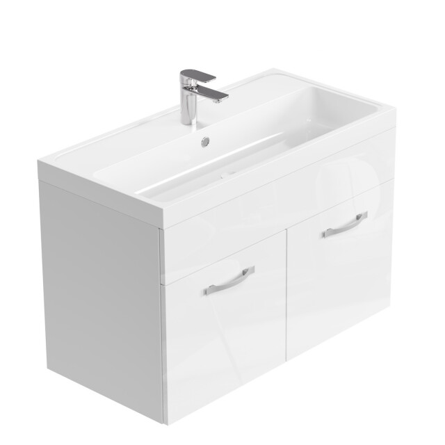 Badplaats Badkamermeubel set paso 01 80 x 40 cm hoogglans badmeubel met 3181376 large