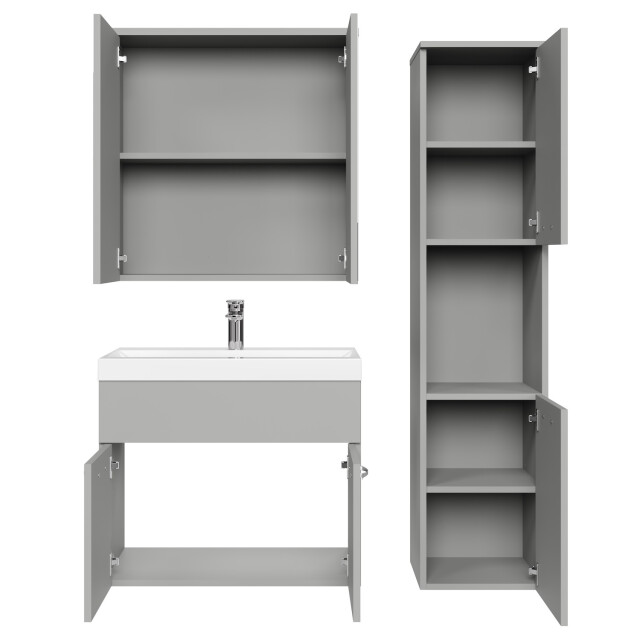 Badplaats Badkamermeubel set montreal 60 cm mat badmeubel met 3242538 large