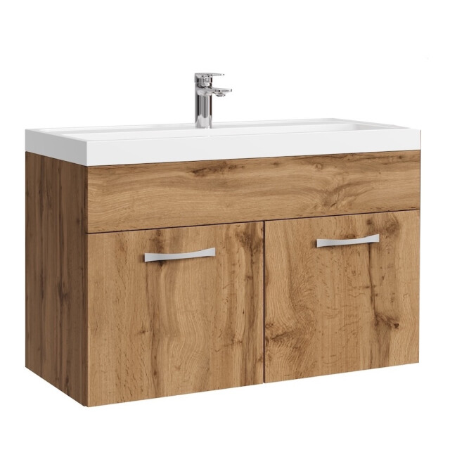 Badplaats Badkamermeubel set paso 01 80 x 40 cm - badmeubel met wastafel 3181375 large