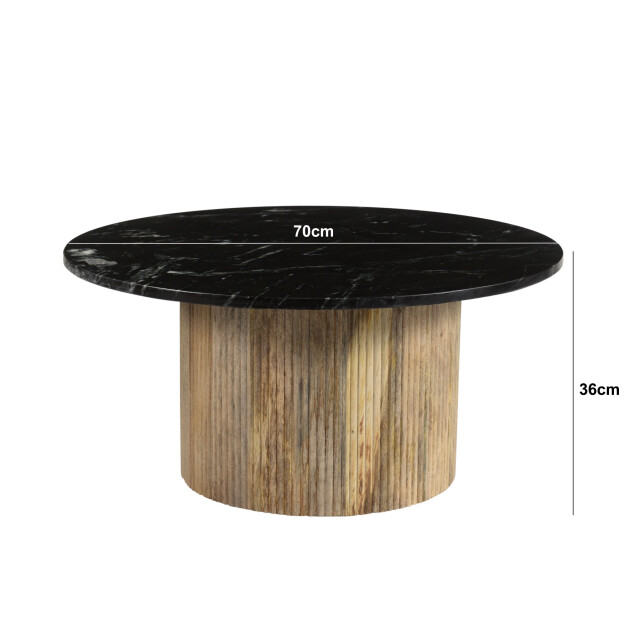Brix salontafel nova mangohout marmer 70x70x36 2061634 large