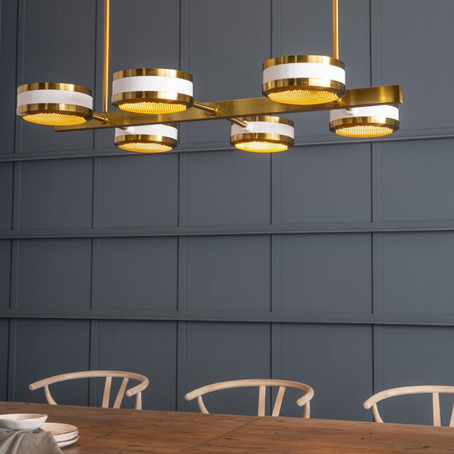 Signature Witte en gouden metalen lamp sonik 3216213 large