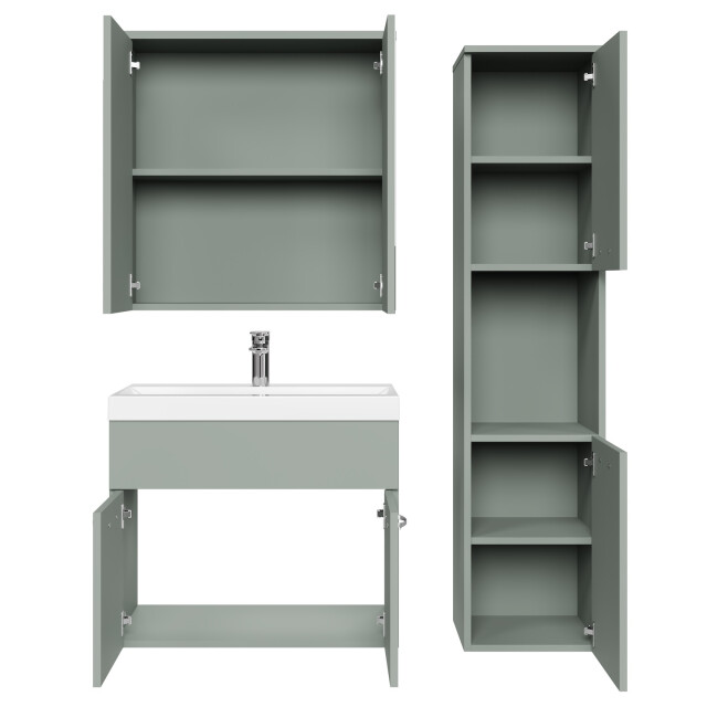 Badplaats Badkamermeubel set montreal 60 cm mat badmeubel met 3242537 large