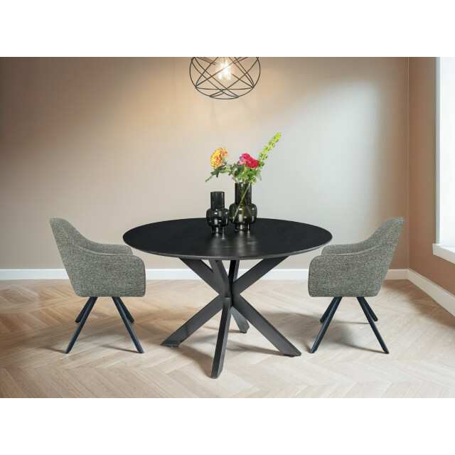 Livingfurn ronde eetkamertafel oslo acasia hout 120 cm 2059209 large