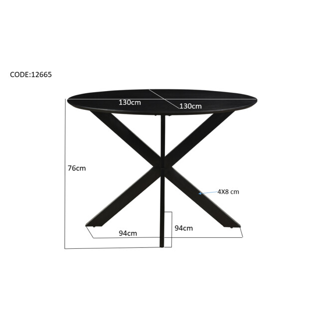 Livingfurn ronde eetkamertafel oslo acasia hout 130 2059212 large