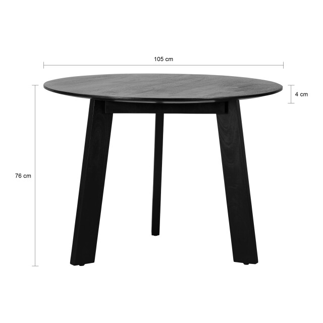 Lewis & Loft Eettafel lien fsc® mangohout rond ø105 cm - 3241853 large