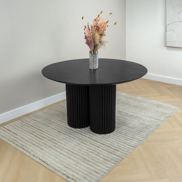 Lewis & Loft Eettafel lane rond ⌀130 fsc®- mangohout - 3241851 large