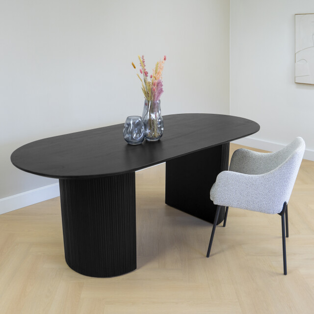 Lewis & Loft Eettafel lynn ovaal fsc® mangohout 200x90cm - 3241852 large