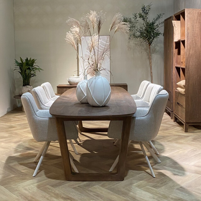 Livingfurn eetkamertafel cortez - mangohout 270 cm 3040557 large