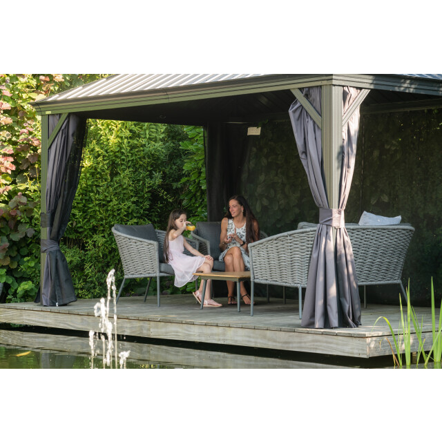 Sojag Aluminium paviljoen marsala 1014 met klamboe 298x423x278 cm - 3241967 large