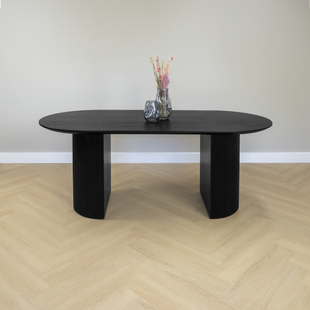 Lewis & Loft Eettafel lynn ovaal fsc® mangohout 200x90cm - 3241852 large