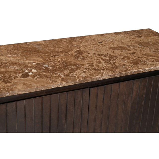 Livingfurn dressoir nora emperador 115cm mangohout / gecoat staal 2834857 large