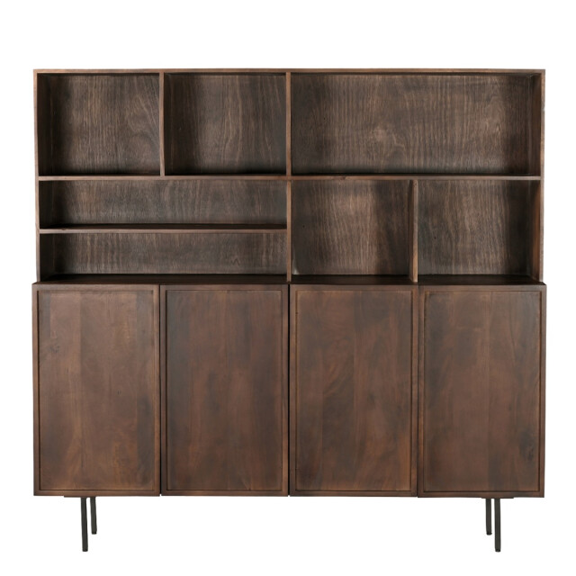 Livingfurn kabinetkast elan 180cm mangohout / gecoat staal 2926179 large