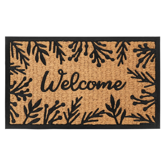 Muratap Bali welcome deurmat droogloopmat – beige / zwart slijtvast & 100% 3241529 large