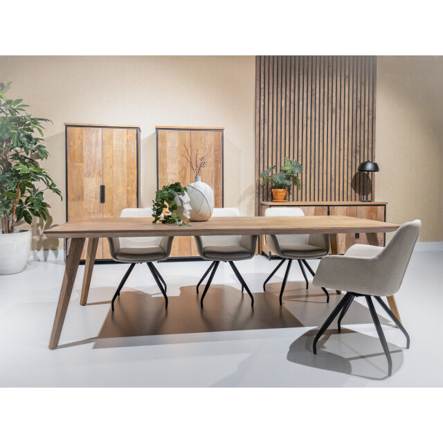 Livingfurn eetkamertafel tomar 220cm teakhout 2630759 large