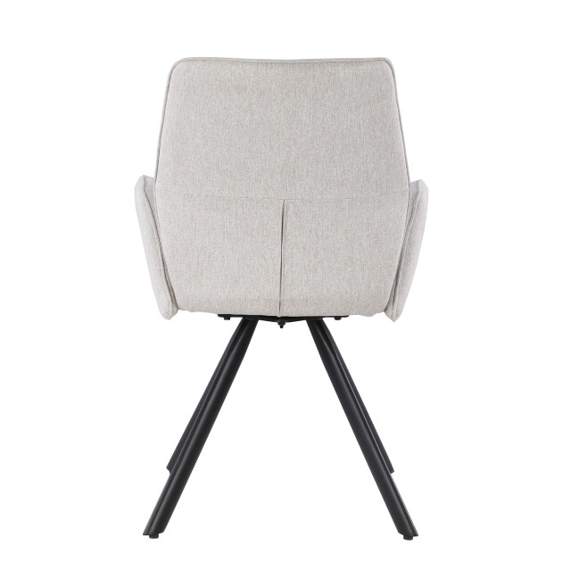 Livingfurn eetkamerstoel diana stof / gecoat staal - 1 stuk 2658020 large