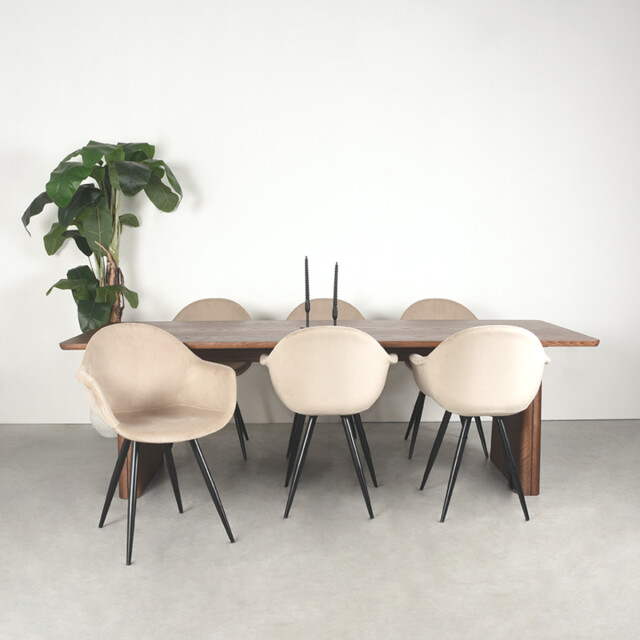 Label51 Eetkamertafel jule walnoot eiken 210 cm 3183612 large