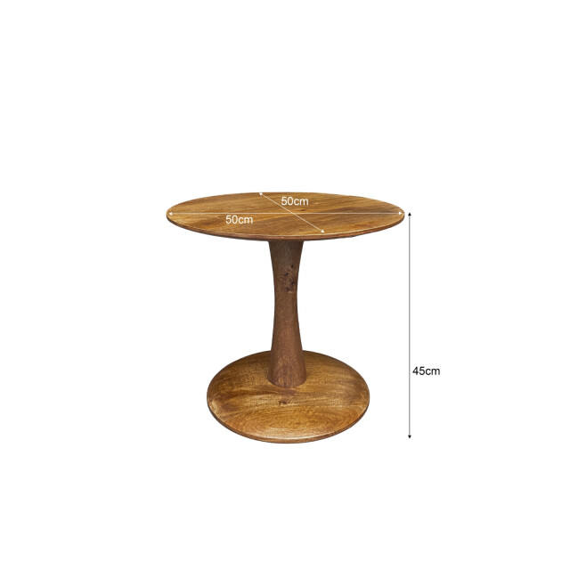 Brix salontafel vivian 50x50x45 mangohout 2061650 large