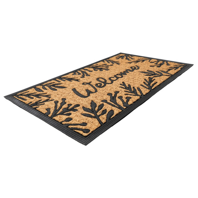 Muratap Bali welcome deurmat droogloopmat – beige / zwart slijtvast & 100% 3241529 large