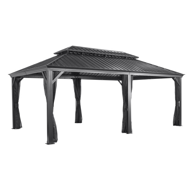Sojag Paviljoen pergola messina 363x598x307 cm antraciet 3241965 large