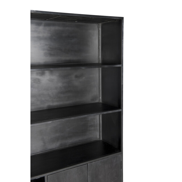 Livingfurn kabinetkast kala 40x120x200 mangohout en gecoat staal 2059170 large
