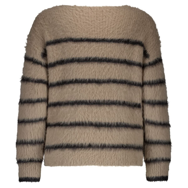 Red Button Fuzzy trui latte Fuzzy Trui Latte large