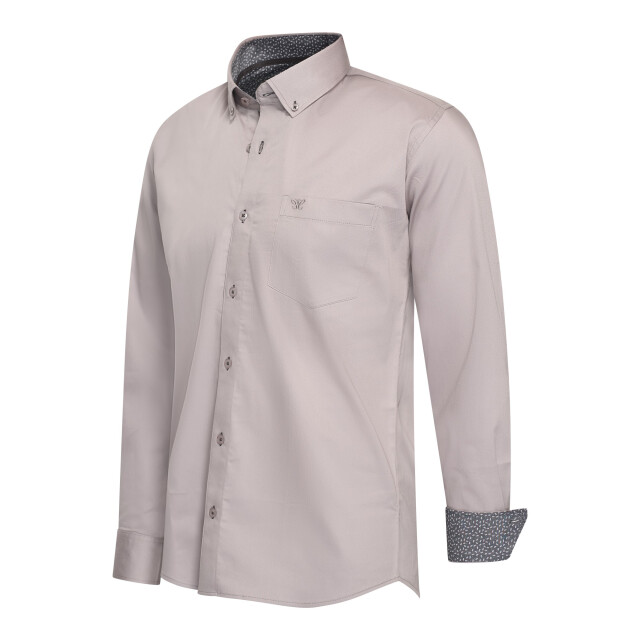Cappuccino Italia Stretch overhemd ancona ancona-gry-S large