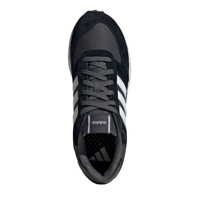Adidas Heren run 80s leren trainers UTPP6001_black large