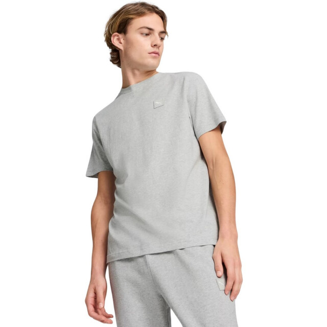 Puma Heren ess elevated t-shirt UTPP4971_grey large