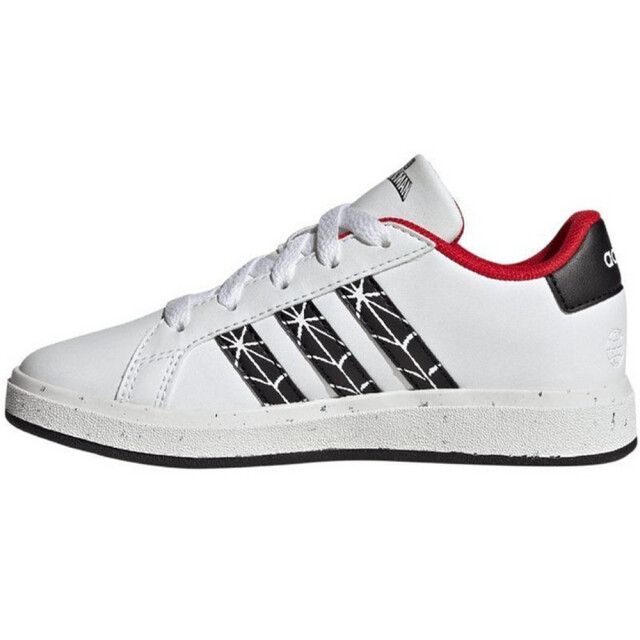 Adidas Kinderen/kinderen grand court spider-man synthetisch leren trainers UTPP5042_white large