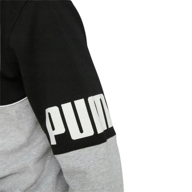 Puma Heren power full zip hoodie UTPP5383_blackgrey large