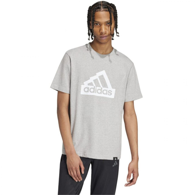 Adidas Heren modern essentials grafisch t-shirt UTPP4119_grey large