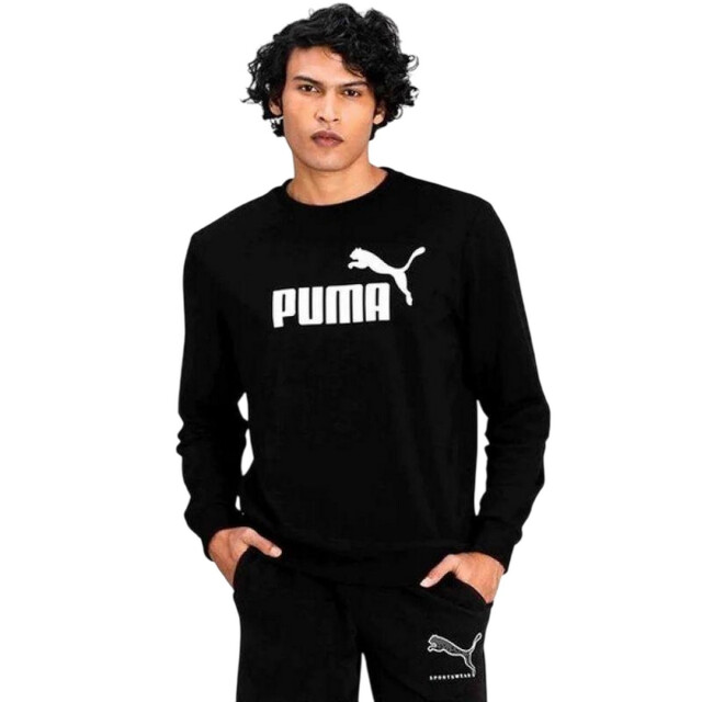 Puma Heren ess sweatshirt met groot logo UTPP4209_black large