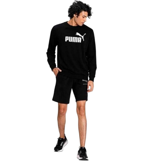 Puma Heren ess sweatshirt met groot logo UTPP4209_black large