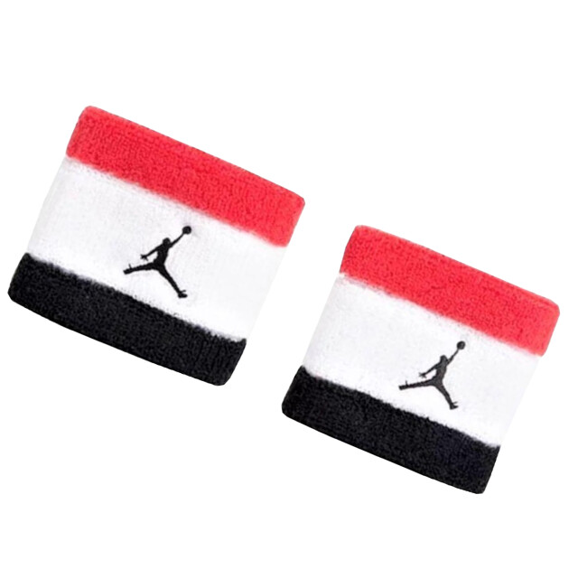 Nike Jordan badstof polsband (set van 2) UTPP1870_whiteblackred large