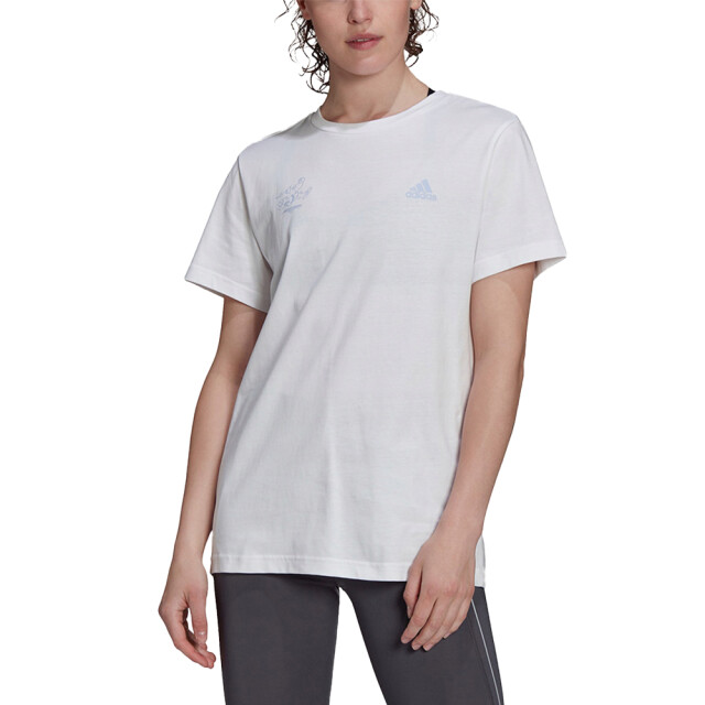 Adidas Dames handtekening t-shirt UTPP1992_white large