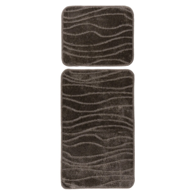 Muratap Bari badmat / toiletmat badkamer set 2-delig wasbaar anti-slip - 3241513 large