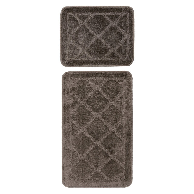 Muratap Bari badmat / toiletmat badkamer set 2-delig wasbaar anti-slip - 3241518 large