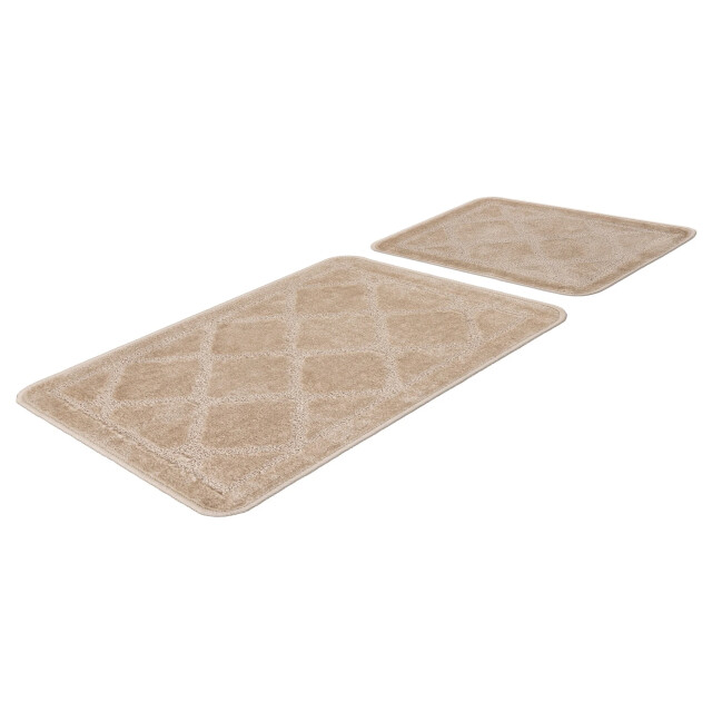 Muratap Bari badmat / toiletmat badkamer set 2-delig wasbaar anti-slip - 3241521 large