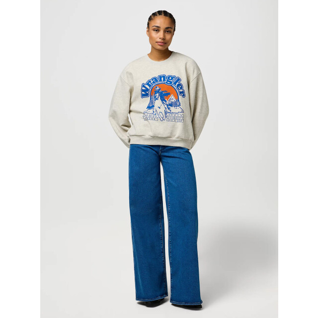 Wrangler Oversized sweat oat mele 112370770 large
