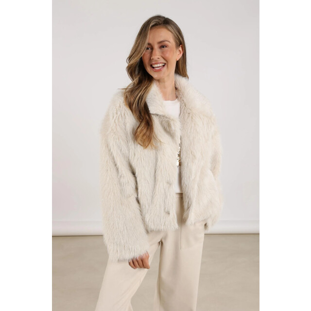 Nukus Nkf13071 208 pleun jacket offwhite/silver NKF13071  208 large