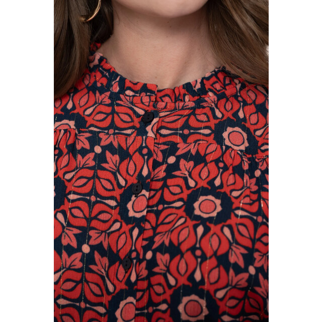 Geisha 53611-20 420 blouse print pink/blue 53611-20 420 large