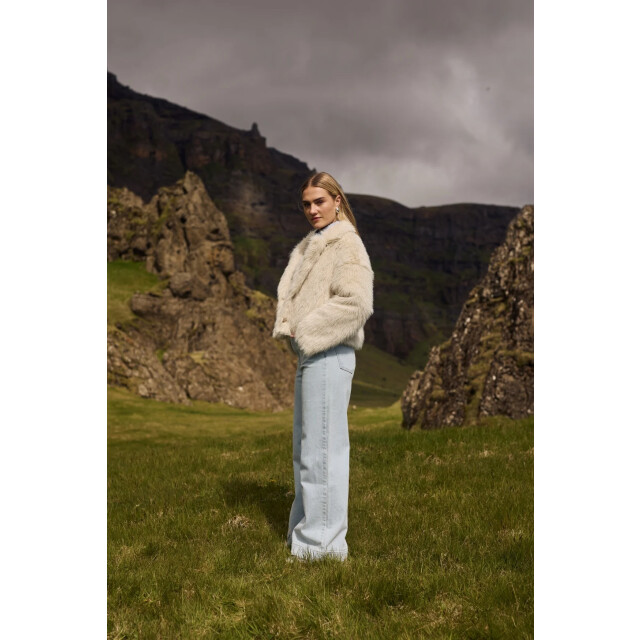 Nukus Nkf13071 208 pleun jacket offwhite/silver NKF13071  208 large