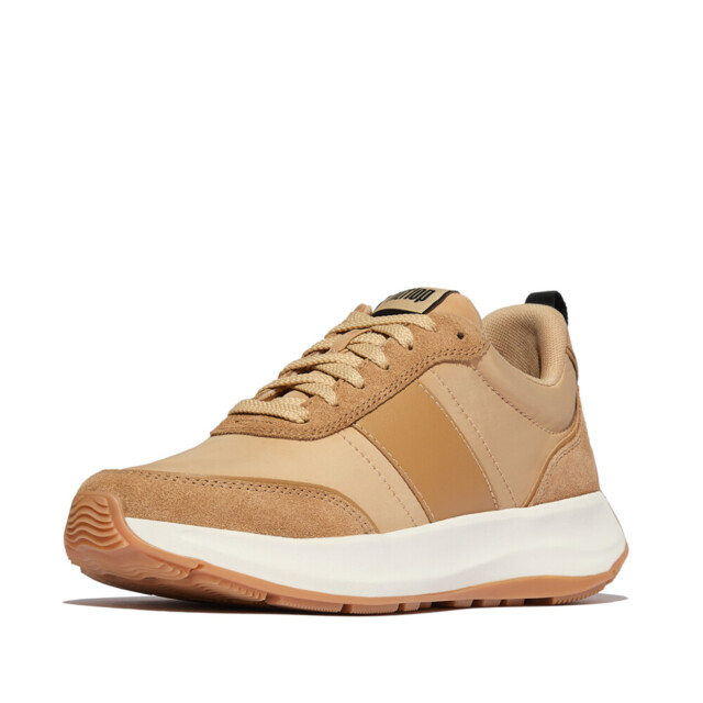 FitFlop F-mode flow sneaker nylon & suede mix IK8 large
