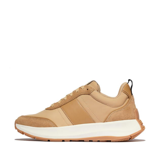FitFlop F-mode flow sneaker nylon & suede mix IK8 large