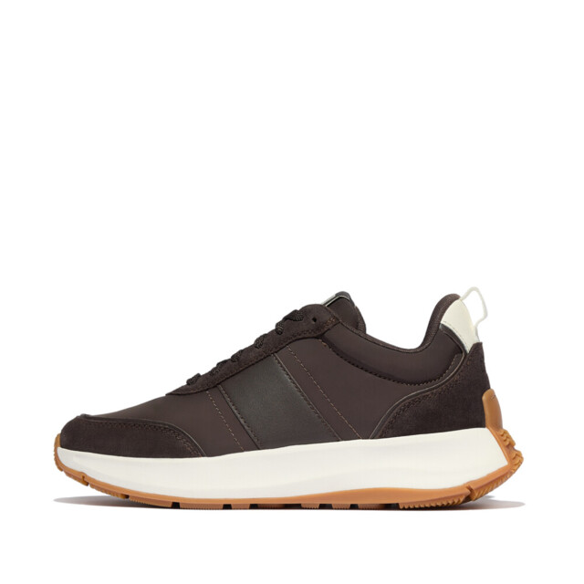 FitFlop F-mode flow sneaker nylon & suede mix IK8 large