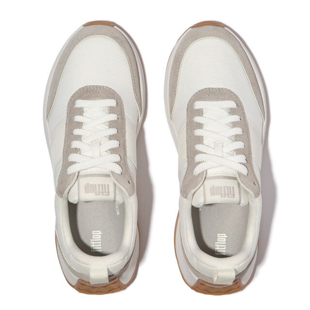 FitFlop F-mode flow suede-mix flatform sneakers E1Y large