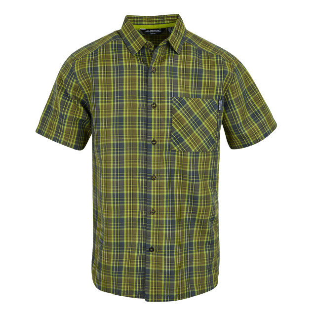 Regatta Heren overhemd met geruite mouwen mindano ix UTRG11565_nephritegreenash large