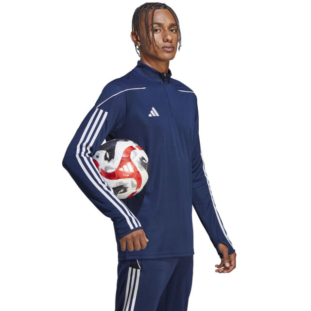 Adidas Heren tiro 23 league quarter zip training sweatshirt UTPP4362_blue large