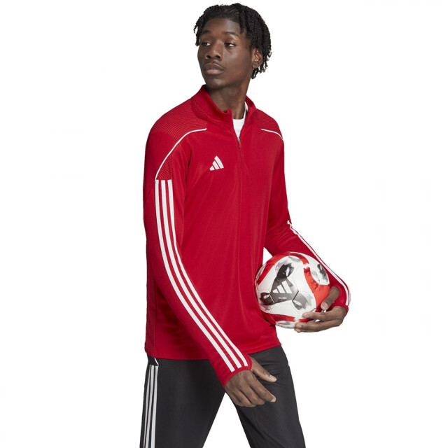 Adidas Heren tiro 23 league quarter zip training sweatshirt UTPP4362_red large