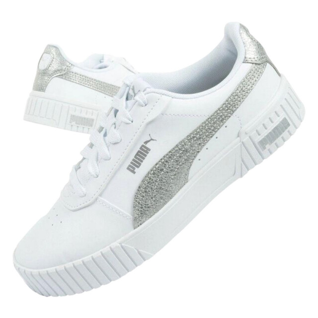 Puma Dames carina 2.0 ecologisch leren trainers UTPP4660_white large
